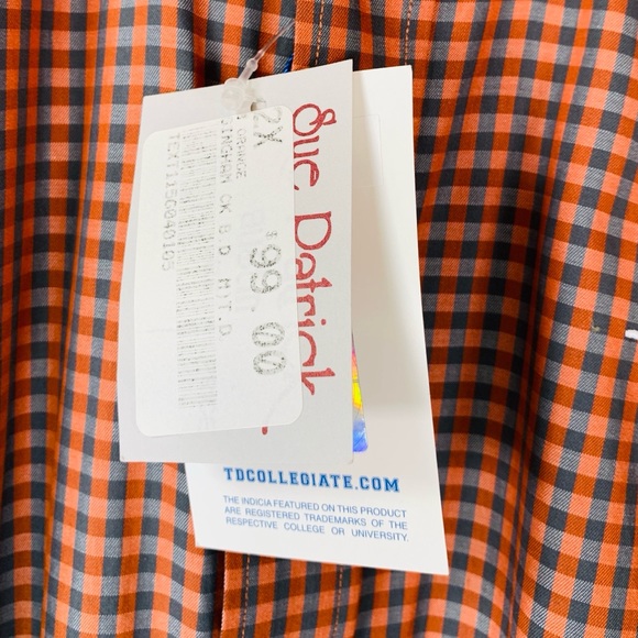 Thomas Dean Men’s 2X Long Sleeve UT Shirt Orange - Picture 7 of 12